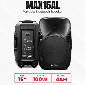 Baretone MAX15AL 15 inch Portable Wireless Speaker